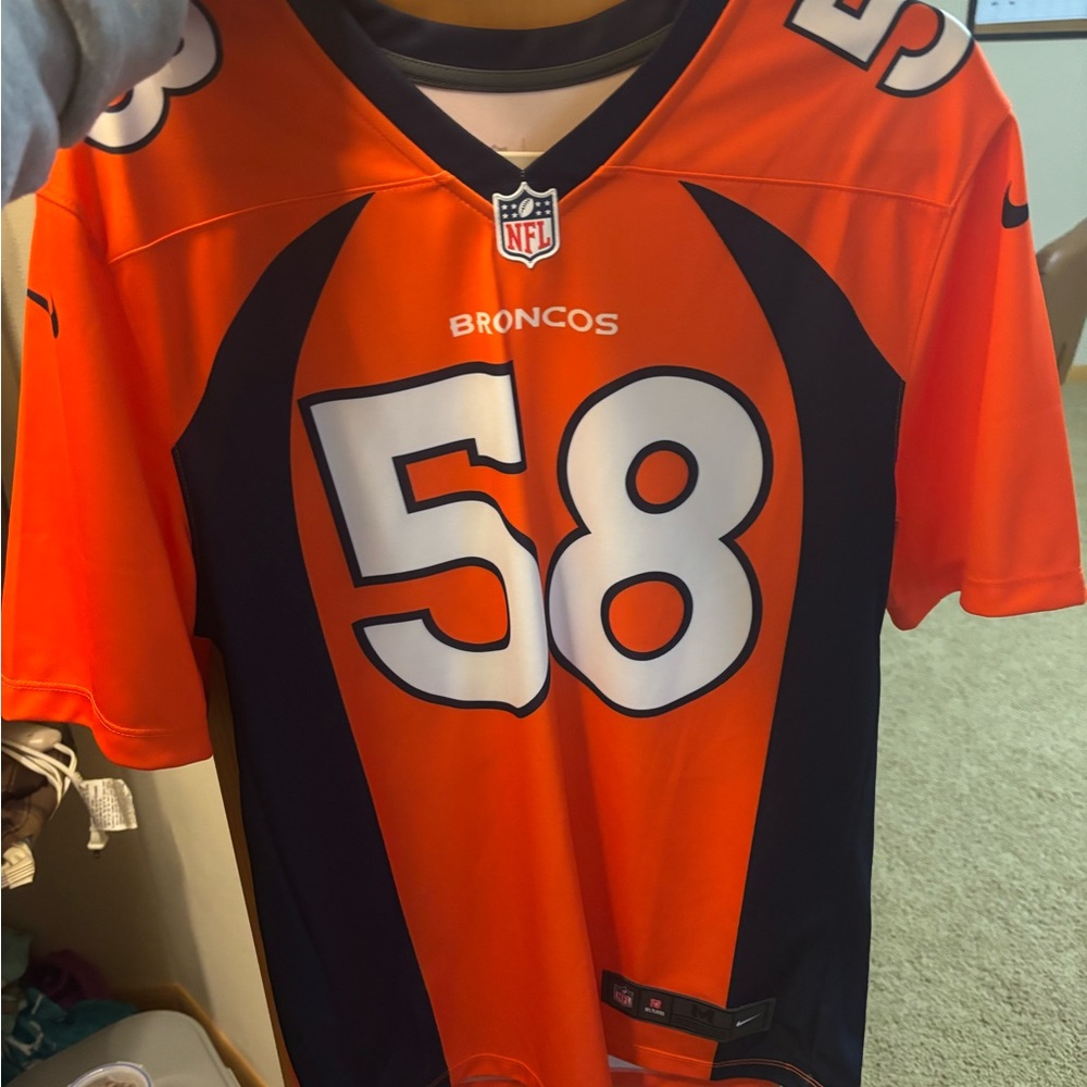 NFL Broncos Orange and Black Jersey